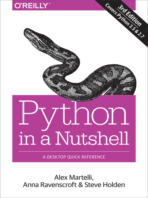 Title details for Python in a Nutshell by Alex Martelli - Wait list